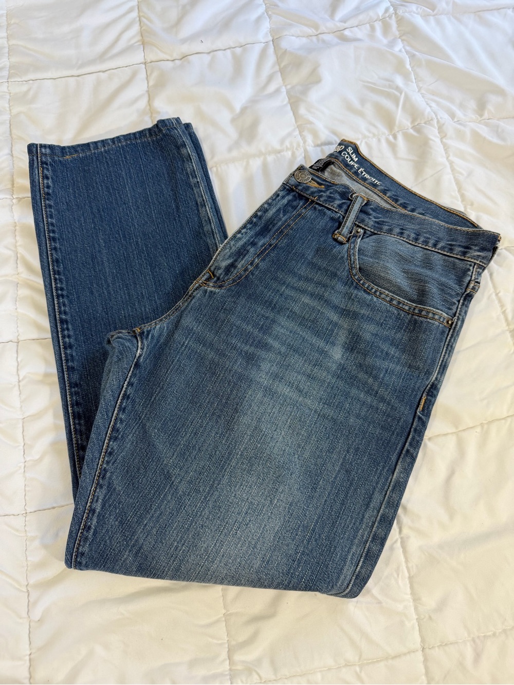 GAP Slim Men's Medium Blue Denim Jeans Size 34X30
